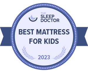 the sleep doctor best mattress for kids 2023 badge