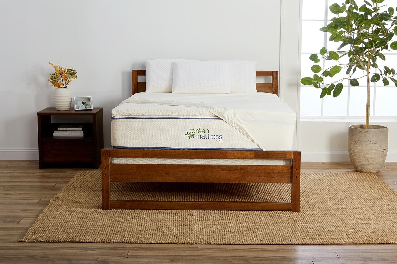 green organic cotton mattress pad protector